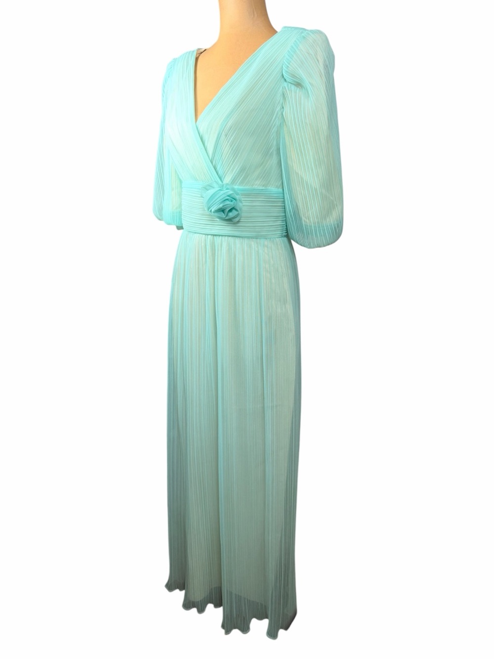 ALICIA Vintage Mint Chiffon Dress